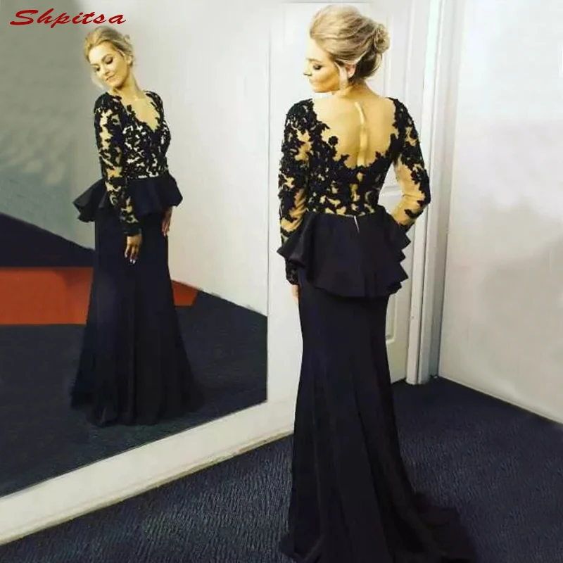 Long Sleeve Lace Mother of the Bride Dresses for Weddings Mermaid Prom Evening Groom Godmother Dinner Dresses 2018
Long Sleeve Lace Mother of the Bride Dresses for Weddings Mermaid Prom Evening Groom Godmother Dinner Dresses 2018