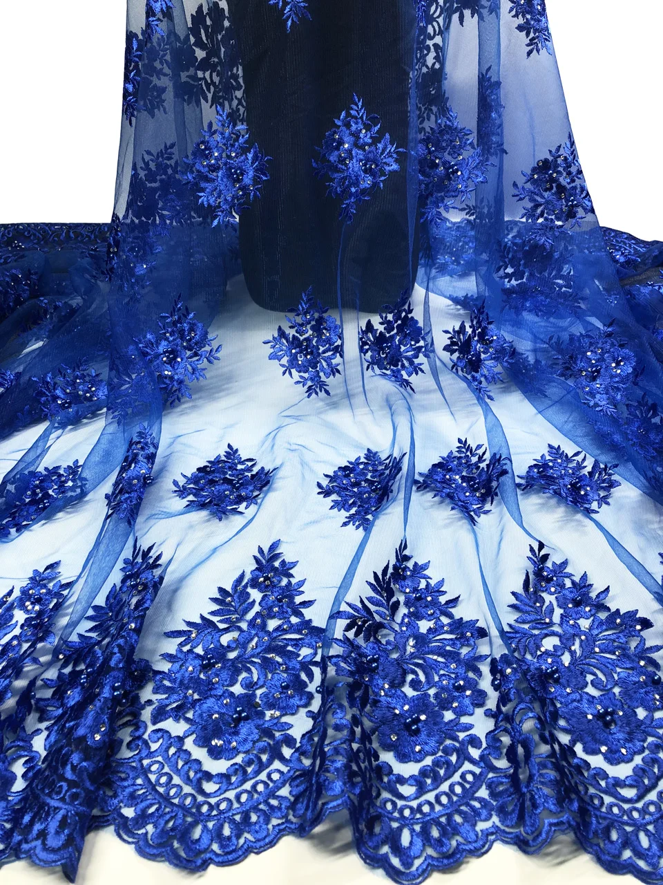 5 Yards Blue Color African Lace Fabric High Quality African Guipure Tulle Lace Fabric For Nigerian Wedding Dresses LMN003
5 Yards Blue Color African Lace Fabric High Quality African Guipure Tulle Lace Fabric For Nigerian Wedding Dresses LMN003