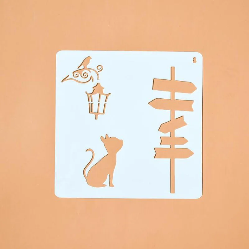 Stencil Coloring Embossing Openwork Road Sign Material Engraving Drawing Scrapbooking Album Decorative Painting Template
Stencil Coloring Embossing Openwork Road Sign Material Engraving Drawing Scrapbooking Album Decorative Painting Template