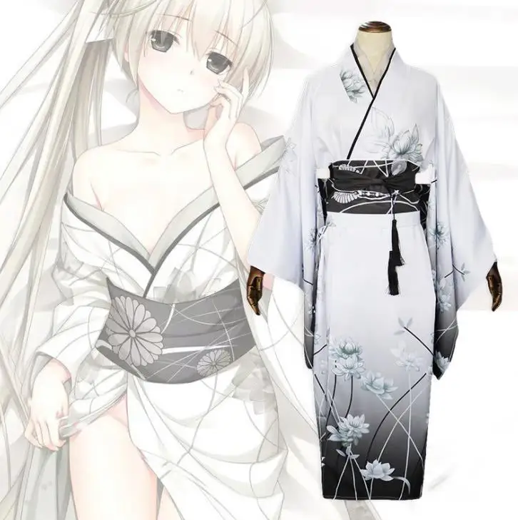 Yosuga no Sora Kasugano Sora anime cos full set 6 in 1 kimono+hairpin+belt+bowknot Cosplay Costume White Kimono Lolita Dress
Yosuga no Sora Kasugano Sora anime cos full set 6 in 1 kimono+hairpin+belt+bowknot Cosplay Costume White Kimono Lolita Dress