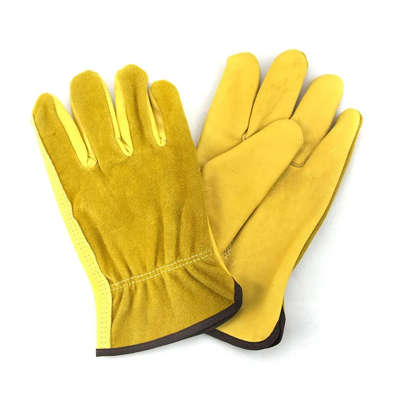 Men's Work Gloves Cowhide Driver Security Protection Wear Safety Workers Welding Moto Gloves
Men's Work Gloves Cowhide Driver Security Protection Wear Safety Workers Welding Moto Gloves