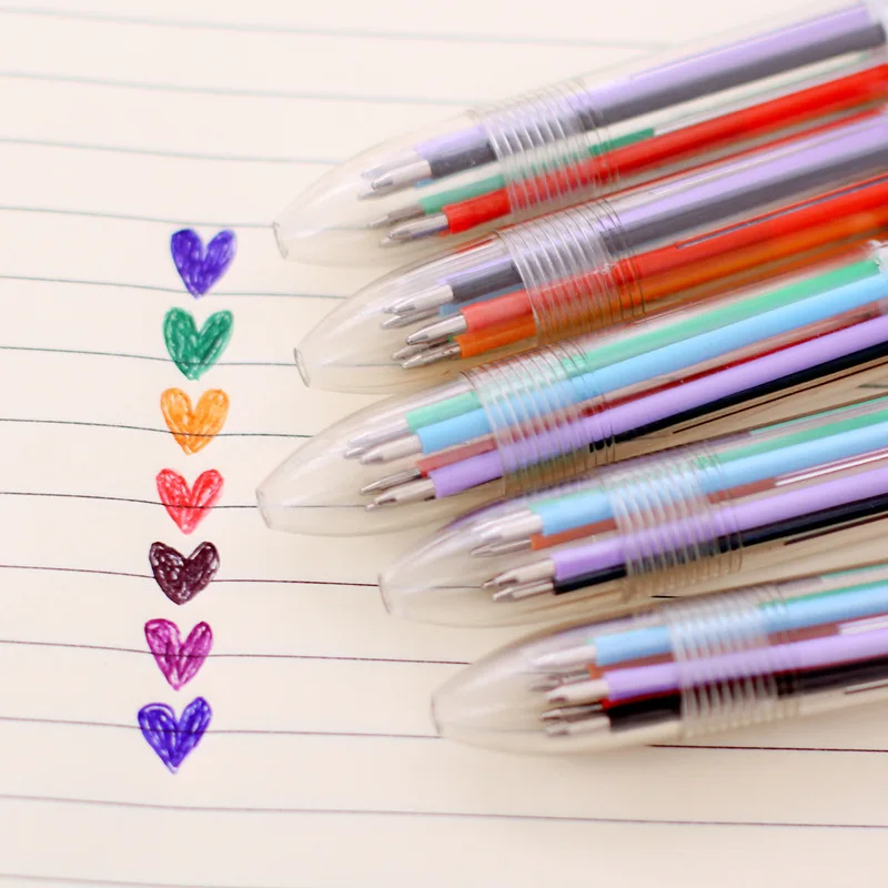 10 Pcs Colored Multicolor Ballpoint Pen 6 In 1 Colorful Stationery Creative School Office Supplies Pens Writing Pen
10 Pcs Colored Multicolor Ballpoint Pen 6 In 1 Colorful Stationery Creative School Office Supplies Pens Writing Pen