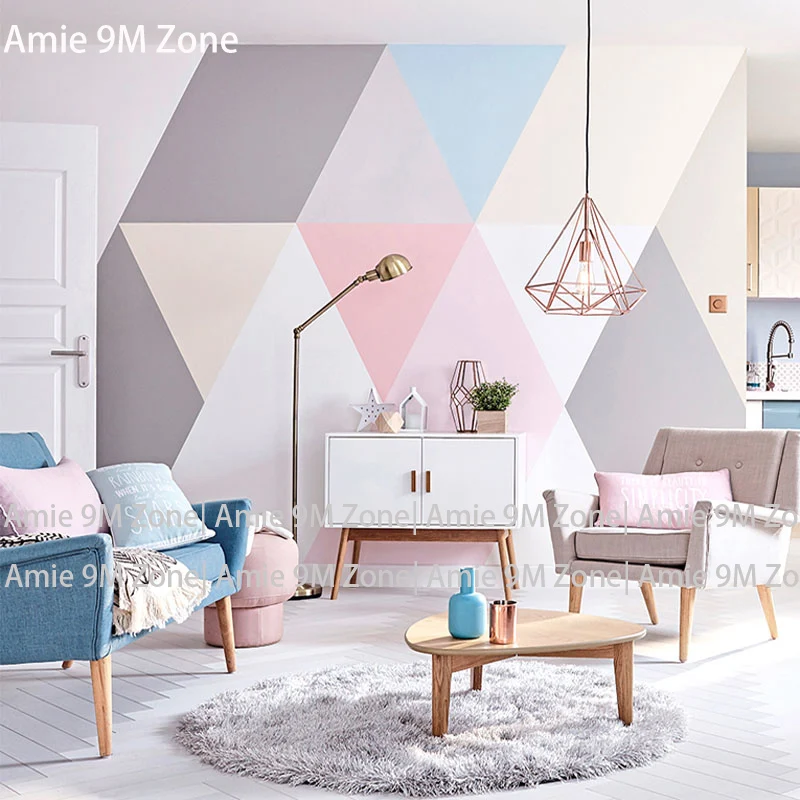 Tuya Art light colorful geometric shape wall-paper for bedroom wallpapers mural for living room
Tuya Art light colorful geometric shape wall-paper for bedroom wallpapers mural for living room