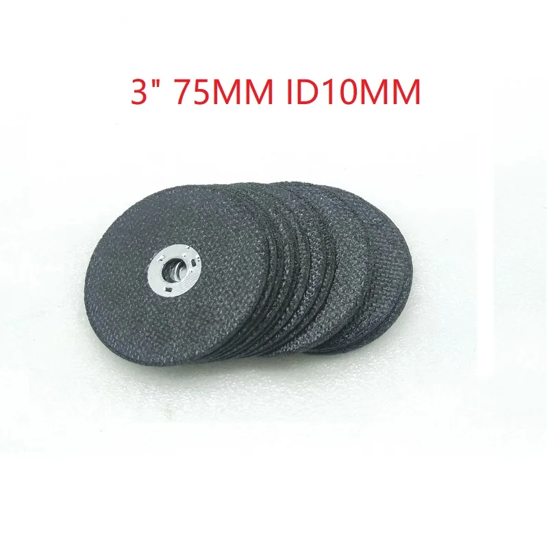 10pcs 75*ID10*T1.2mm Resin Cutting Wheel Disc 3" Cutting discs For Rotary Tool Angle Grinder Cutting Metal Stainless Steel
10pcs 75*ID10*T1.2mm Resin Cutting Wheel Disc 3" Cutting discs For Rotary Tool Angle Grinder Cutting Metal Stainless Steel