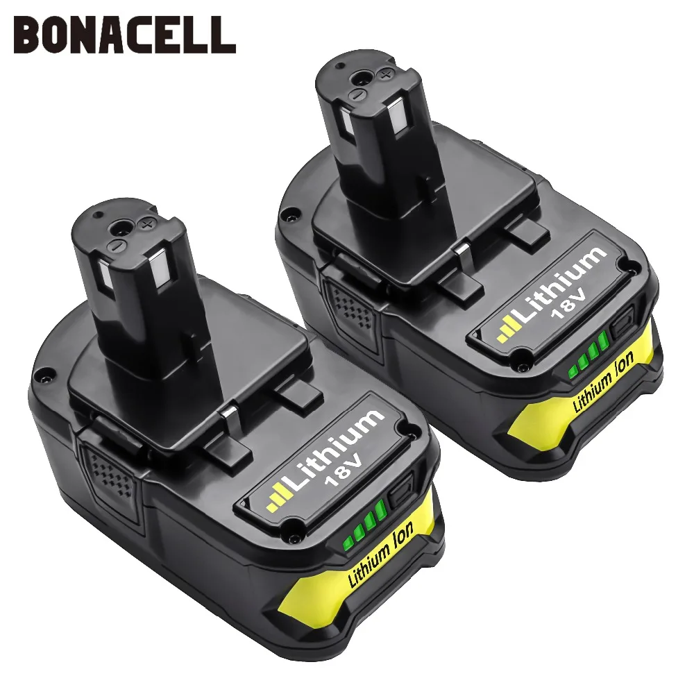 Аккумуляторная батарея bonacel 18 в 4000 мАч Li Ion P108 P 108 для Ryobi RB18L40 P2000 P310 BIW180