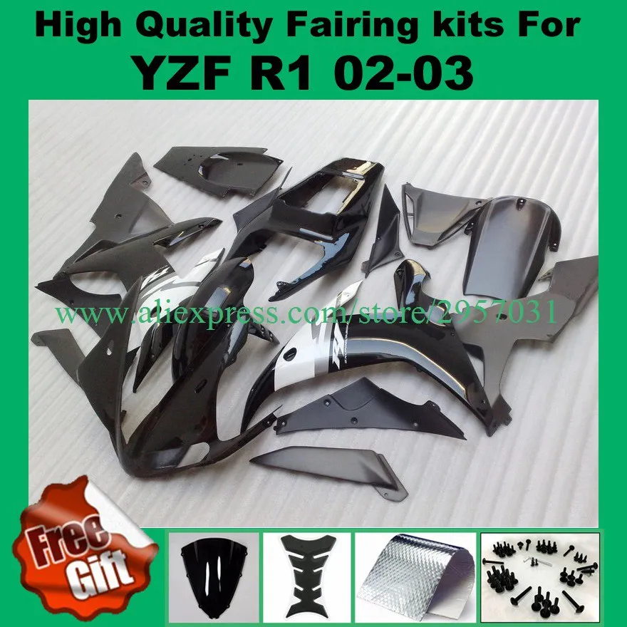 Injection Mold Fairing Kit for YAMAHA YZFR1 02 03 YZF R1 2002 2003 YZFR1000 Black white yzfr1 02 03 Free screws+gifts
Injection Mold Fairing Kit for YAMAHA YZFR1 02 03 YZF R1 2002 2003 YZFR1000 Black white yzfr1 02 03 Free screws+gifts