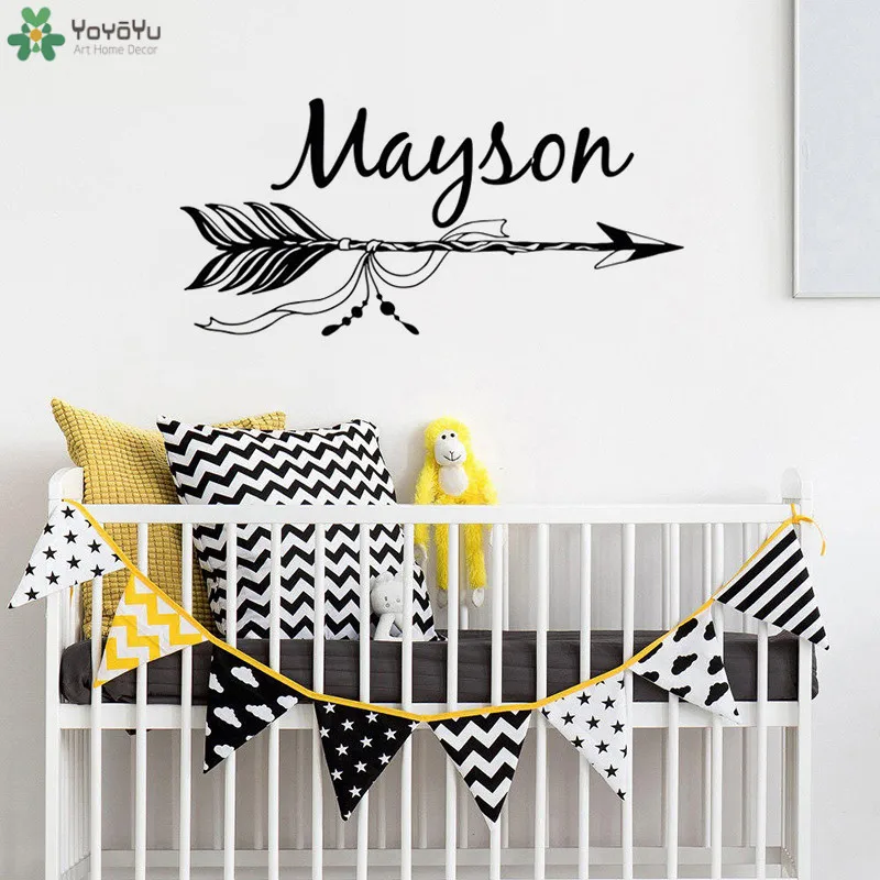 Boho Arrow Personalized Name Wall Decal Custom Name Baby Boys Girls Room Decoration Removable Home Decor Vinyl Art QQ521
Boho Arrow Personalized Name Wall Decal Custom Name Baby Boys Girls Room Decoration Removable Home Decor Vinyl Art QQ521