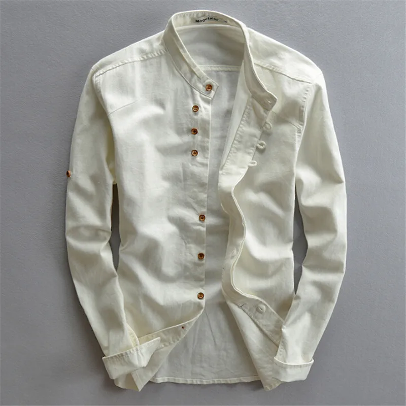 Man Summer Linen Long Sleeve Shirt Chinese Style Vintage Fashion Male Shirts For Man Autumn Spring Summer
Man Summer Linen Long Sleeve Shirt Chinese Style Vintage Fashion Male Shirts For Man Autumn Spring Summer