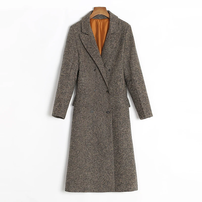 2018 new fashion women's wild winter long section of loose woolen coat Korean Slim minimalist high-quality wool coat TB181008
2018 new fashion women's wild winter long section of loose woolen coat Korean Slim minimalist high-quality wool coat TB181008
