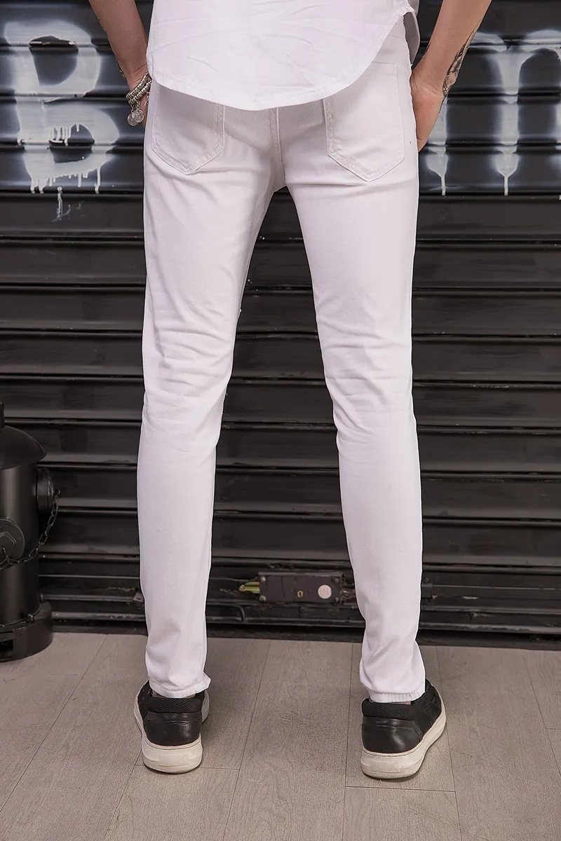 New Famous Men Brand Designer Skinny Jeans Hip Hop High Street Ripped Mens White Joggers Knee Pleated Destroyed Jeans Trousers
New Famous Men Brand Designer Skinny Jeans Hip Hop High Street Ripped Mens White Joggers Knee Pleated Destroyed Jeans Trousers