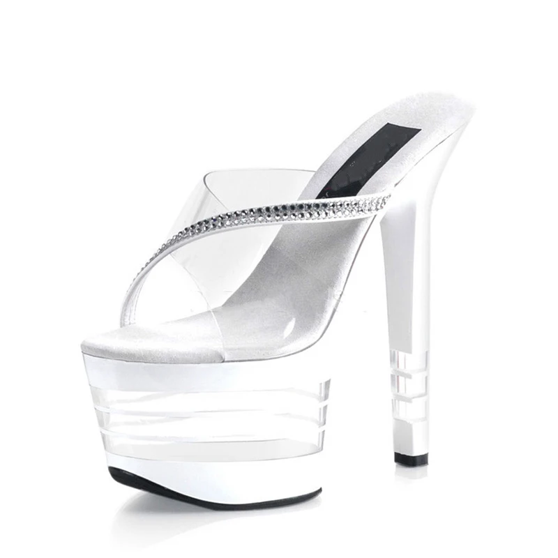 Platform Slippers Women Shoes Slides Summer 17cm High Heels Crystal Ladies Shoes Transparent Shoes Peep Toe Nightclub Shoes
Platform Slippers Women Shoes Slides Summer 17cm High Heels Crystal Ladies Shoes Transparent Shoes Peep Toe Nightclub Shoes