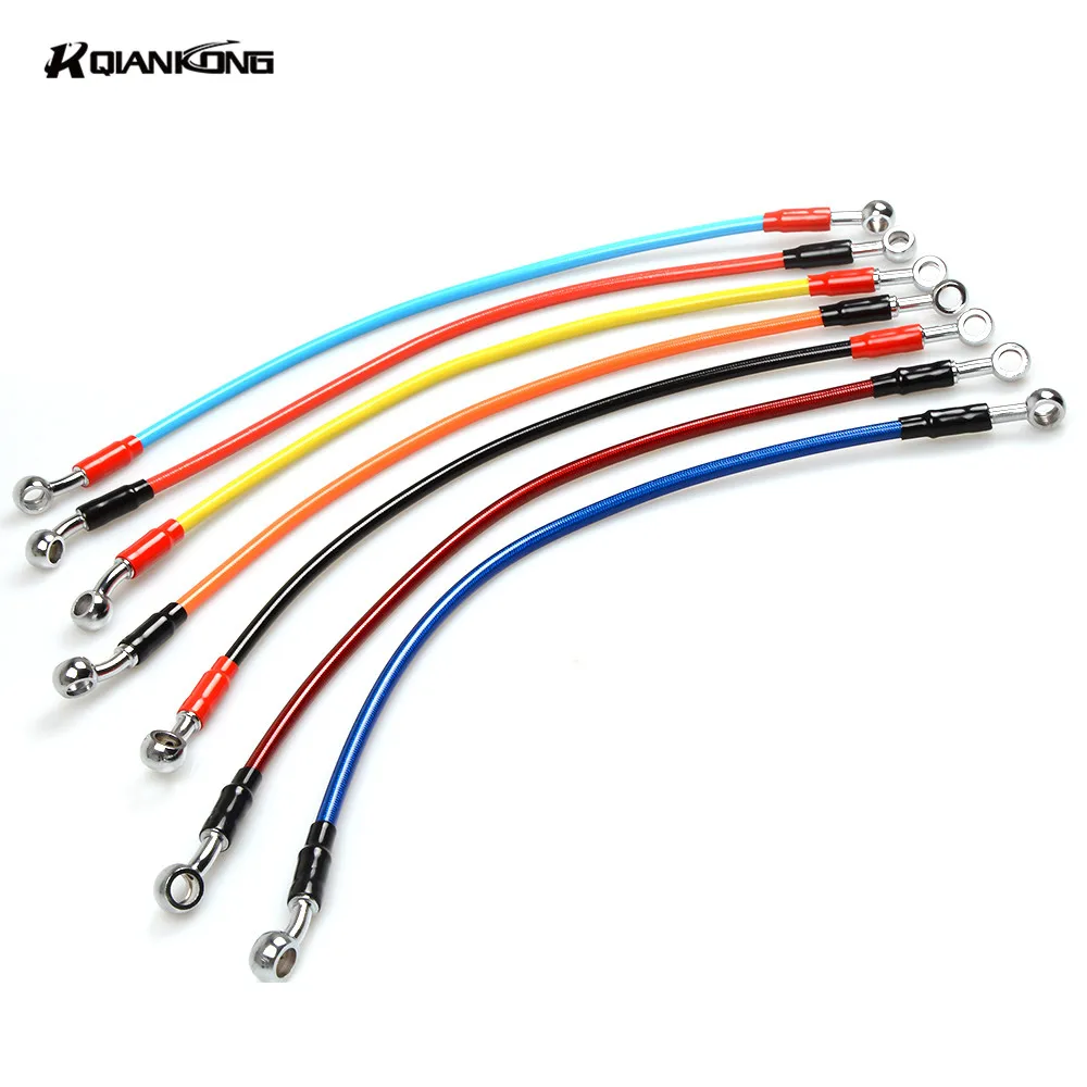 450mm Universal Motorcycle Brake Oil Hose Line Pipe Hydraulic Reinforced Stainless Steel Braided Fit ATV Dirt Pit Bike Racing MX
450mm Universal Motorcycle Brake Oil Hose Line Pipe Hydraulic Reinforced Stainless Steel Braided Fit ATV Dirt Pit Bike Racing MX