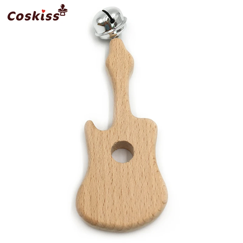 Baby Teether Bells Beech Wooden Guitar Natural Handmade Wooden Teether DIY Eco-Friendly Safe Newborns Enlightenment Toys
Baby Teether Bells Beech Wooden Guitar Natural Handmade Wooden Teether DIY Eco-Friendly Safe Newborns Enlightenment Toys