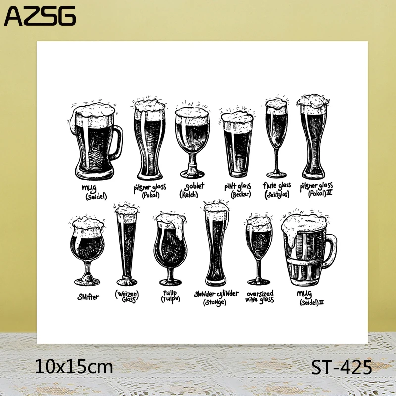 AZSG Realistic Beer Tumbler Clear Stamps/Seals For DIY Scrapbooking/Card Making/Album Decorative Silicone Stamp Crafts
AZSG Realistic Beer Tumbler Clear Stamps/Seals For DIY Scrapbooking/Card Making/Album Decorative Silicone Stamp Crafts