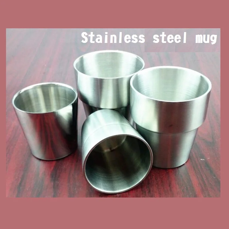 1 pcs High good quality stainless steel mug coffee cup baby drinking water Anti scald cup tableware
1 pcs High good quality stainless steel mug coffee cup baby drinking water Anti scald cup tableware