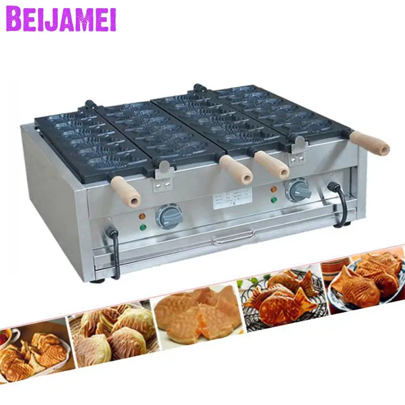 BEIJAMEI automatic Taiyaki machine in Thailand/fish shape waffle making machine commercial fish waffle maker taiyaki machine
BEIJAMEI automatic Taiyaki machine in Thailand/fish shape waffle making machine commercial fish waffle maker taiyaki machine