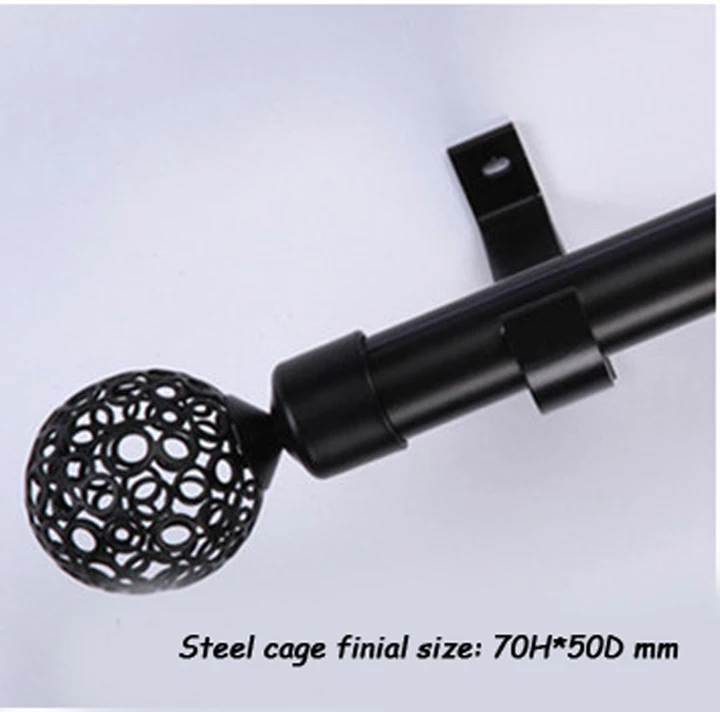 New! Quality hand paint process classic style Ball steel cage design finial for 25/28mm 1/ 1-1/8-IN diameter rods
New! Quality hand paint process classic style Ball steel cage design finial for 25/28mm 1/ 1-1/8-IN diameter rods