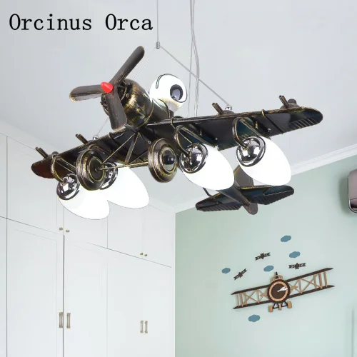 Cartoon Creative Black Fighter Chandelier Boys'Bedroom Children's Room Lamp American Personal LED Aircraft Chandelier
Cartoon Creative Black Fighter Chandelier Boys'Bedroom Children's Room Lamp American Personal LED Aircraft Chandelier