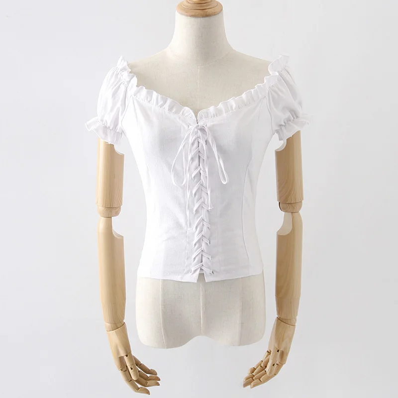 Elegant White Blouse Women Shirts 2019 Ladies Vintage Blouse Tops Summer Casual Ruffles Short Tops blusas Female Black Blouse
Elegant White Blouse Women Shirts 2019 Ladies Vintage Blouse Tops Summer Casual Ruffles Short Tops blusas Female Black Blouse