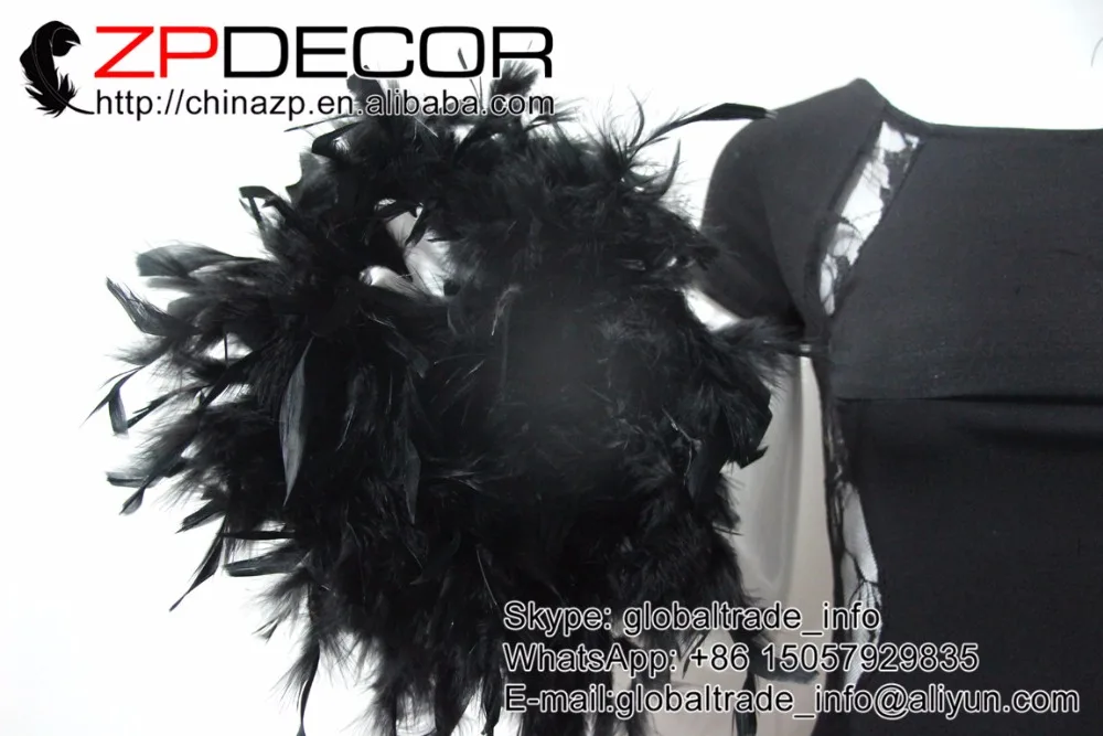 ZPDECOR 10yards/lot 40gram Hot Sale Good Quality Dyed Black Turkey Chandelle Feather Boa for Carnival Decoration
ZPDECOR 10yards/lot 40gram Hot Sale Good Quality Dyed Black Turkey Chandelle Feather Boa for Carnival Decoration