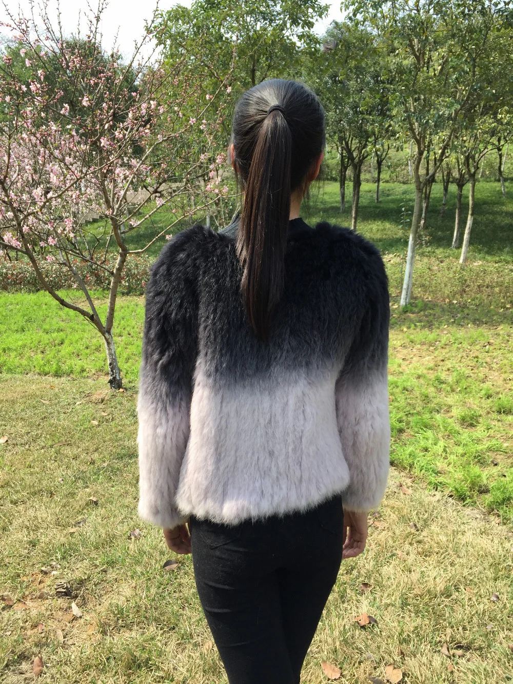 Black & Purple Knitted Rabbit Fur Gradient Jacket size XL S M L Crochet Fur Coat Top Thickly Knit
Black & Purple Knitted Rabbit Fur Gradient Jacket size XL S M L Crochet Fur Coat Top Thickly Knit