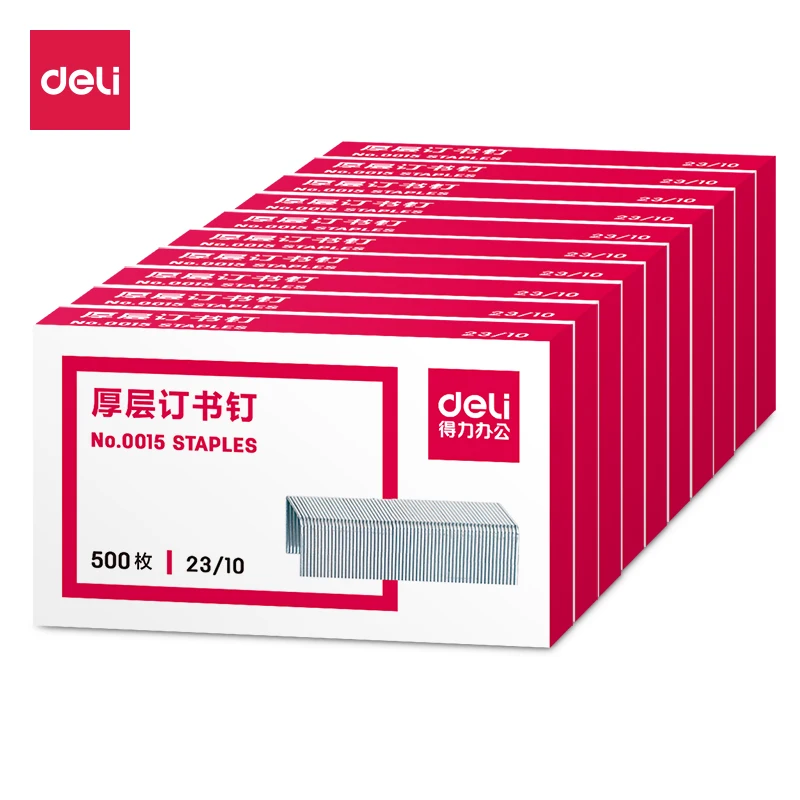 Deli 4 box a lot Staples 0015 Thicker 23/10 Staple Staples Nailable 60-page Stationery
Deli 4 box a lot Staples 0015 Thicker 23/10 Staple Staples Nailable 60-page Stationery