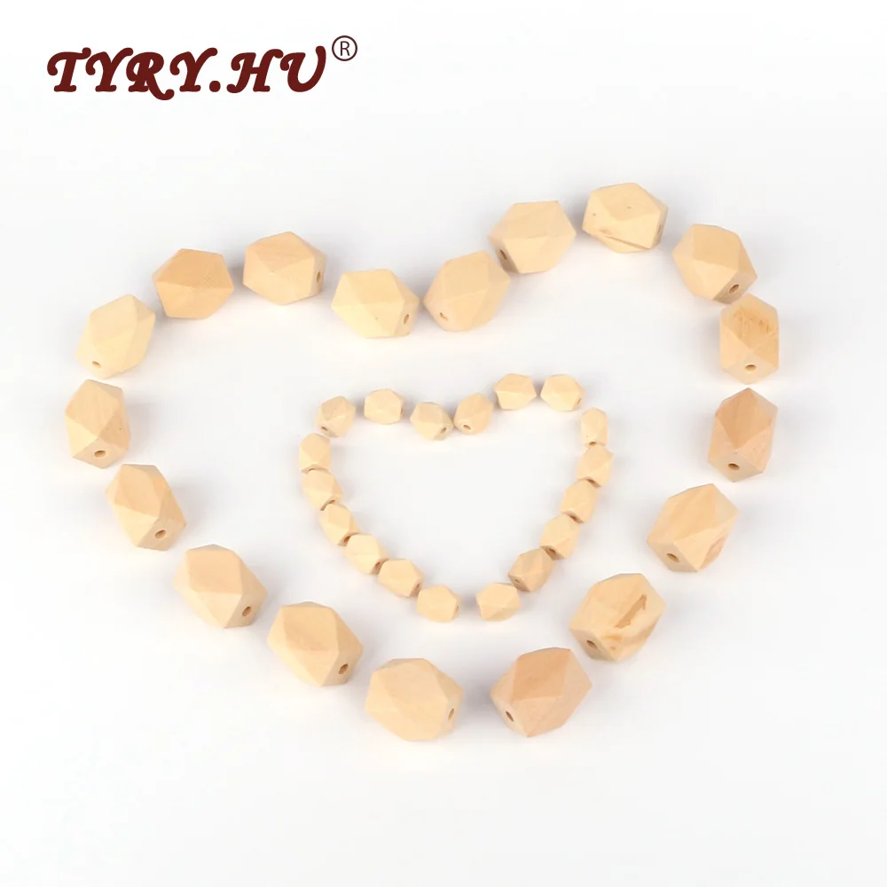 TYRY.HU 10Pcs Natural Long Hexagon Wooden Beads For Baby Jewelry Making Non-Toxic Baby Teething Chewable Wooden Teether 13/27mm
TYRY.HU 10Pcs Natural Long Hexagon Wooden Beads For Baby Jewelry Making Non-Toxic Baby Teething Chewable Wooden Teether 13/27mm