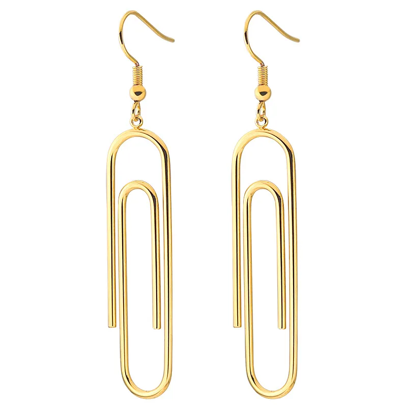 New Fashion Exaggeration Long Four Square Drop Earring Stainless Steel Paper Clip U-shaped Earrings for Women Jewelry
New Fashion Exaggeration Long Four Square Drop Earring Stainless Steel Paper Clip U-shaped Earrings for Women Jewelry