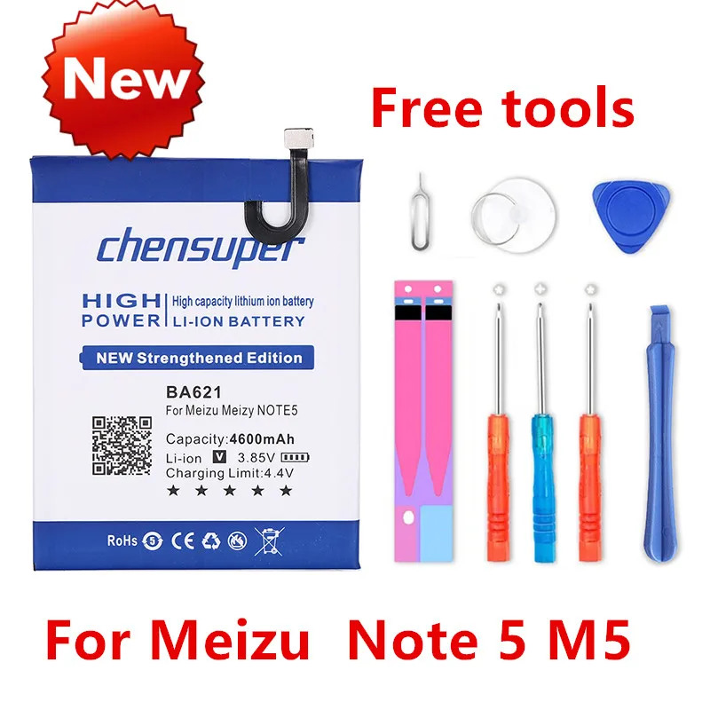 Аккумулятор BA621 4800 мАч для Meizu Meilan Note 5 M5 Note5, Сменные Аккумуляторы для телефонов + Подарочные инструменты + наклейки
Аккумулятор BA621 4800 мАч для Meizu Meilan Note 5 M5 Note5, Сменные Аккумуляторы для телефонов + Подарочные инструменты + наклейки