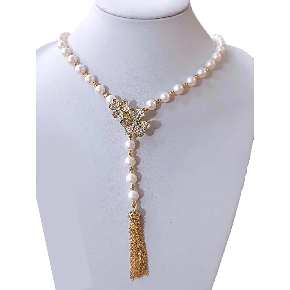 MADALENA SARARA AAA Freshwater Pearl Necklace White Pearl Necklace With Flower s925 Clasp
MADALENA SARARA AAA Freshwater Pearl Necklace White Pearl Necklace With Flower s925 Clasp