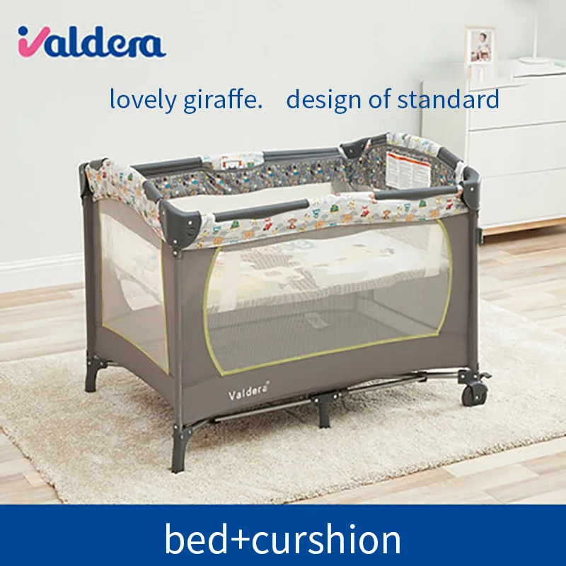 Valdera Baby Crib Portable Foldable Multifunctional Game Bed With Wheels Valdera Cradle Send Mosquito Net Hot Sale For Newborn
Valdera Baby Crib Portable Foldable Multifunctional Game Bed With Wheels Valdera Cradle Send Mosquito Net Hot Sale For Newborn