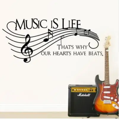 Characters "Music" note wall sticker Living Room wall stickers removable decoration decoration PVC black 57 * 129cm
Characters "Music" note wall sticker Living Room wall stickers removable decoration decoration PVC black 57 * 129cm