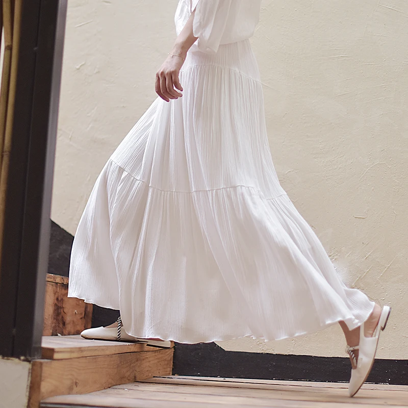 Slim Spring Summer Women' Long Skirts Fashion Casual Solid ALine High Waist Ankle Length Beach Skirts Loose
Slim Spring Summer Women' Long Skirts Fashion Casual Solid ALine High Waist Ankle Length Beach Skirts Loose
