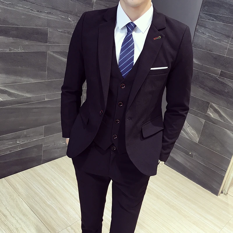 Pure Color Men's Suit Jackets + Vests + Pants Large Size 4XL 5XL Fashion Business Wedding Banquet Slim Elegance Mens Suits Set
Pure Color Men's Suit Jackets + Vests + Pants Large Size 4XL 5XL Fashion Business Wedding Banquet Slim Elegance Mens Suits Set