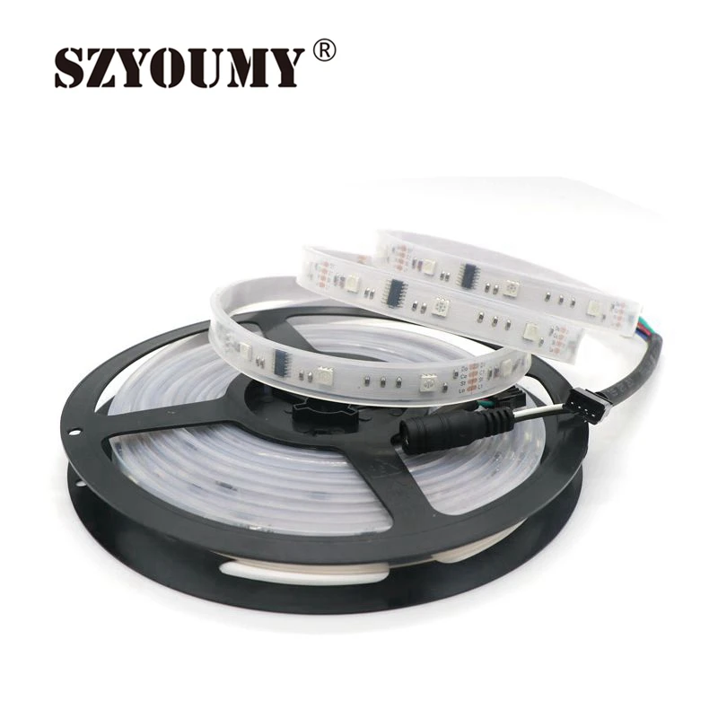SZYSOUMY IP67 водонепроницаемая SMD 5050 Светодиодная лента DC 12V 6803 IC 133 Волшебная Мечта Цвет 10 м Светодиодные гибкие RGB полосы свет 30 светодиодов/м
SZYSOUMY IP67 водонепроницаемая SMD 5050 Светодиодная лента DC 12V 6803 IC 133 Волшебная Мечта Цвет 10 м Светодиодные гибкие RGB полосы свет 30 светодиодов/м