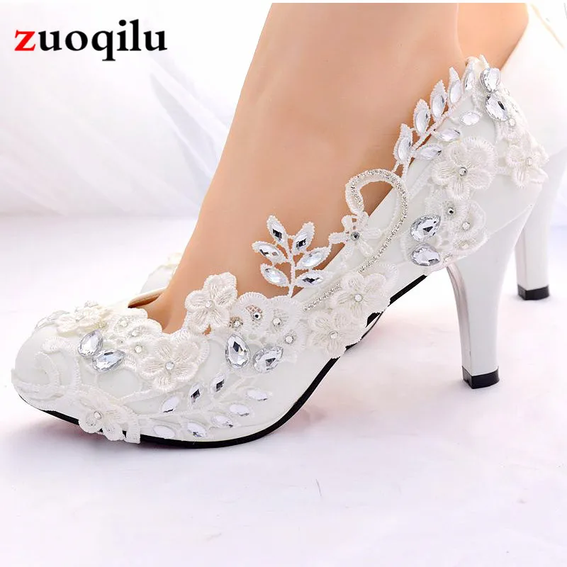 White Wedding Shoes Bride Female High Heels Shoes woman Crystal diamond party shoes pumps women shoes zapatos tacon mujer
White Wedding Shoes Bride Female High Heels Shoes woman Crystal diamond party shoes pumps women shoes zapatos tacon mujer