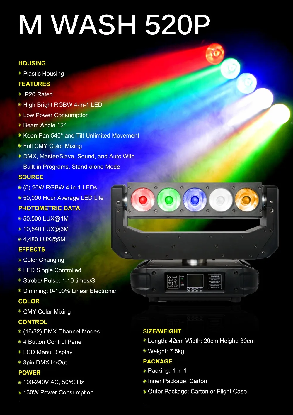 Freeshipping 2 Pack New Super Beam Led Moving Head Light 5 x 20W DMX/Sound/Auto Running Sharpy Beam Iron Holder 16 Bit
Freeshipping 2 Pack New Super Beam Led Moving Head Light 5 x 20W DMX/Sound/Auto Running Sharpy Beam Iron Holder 16 Bit