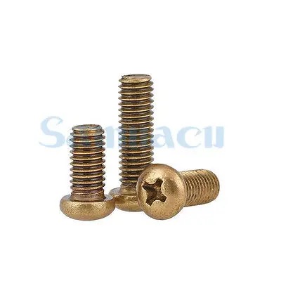 M6 Pitch 1.0 Thread Length 10/12/16/20/2530mm Phillips Pan Head Brass Cross Recessed Machine Screws
M6 Pitch 1.0 Thread Length 10/12/16/20/2530mm Phillips Pan Head Brass Cross Recessed Machine Screws