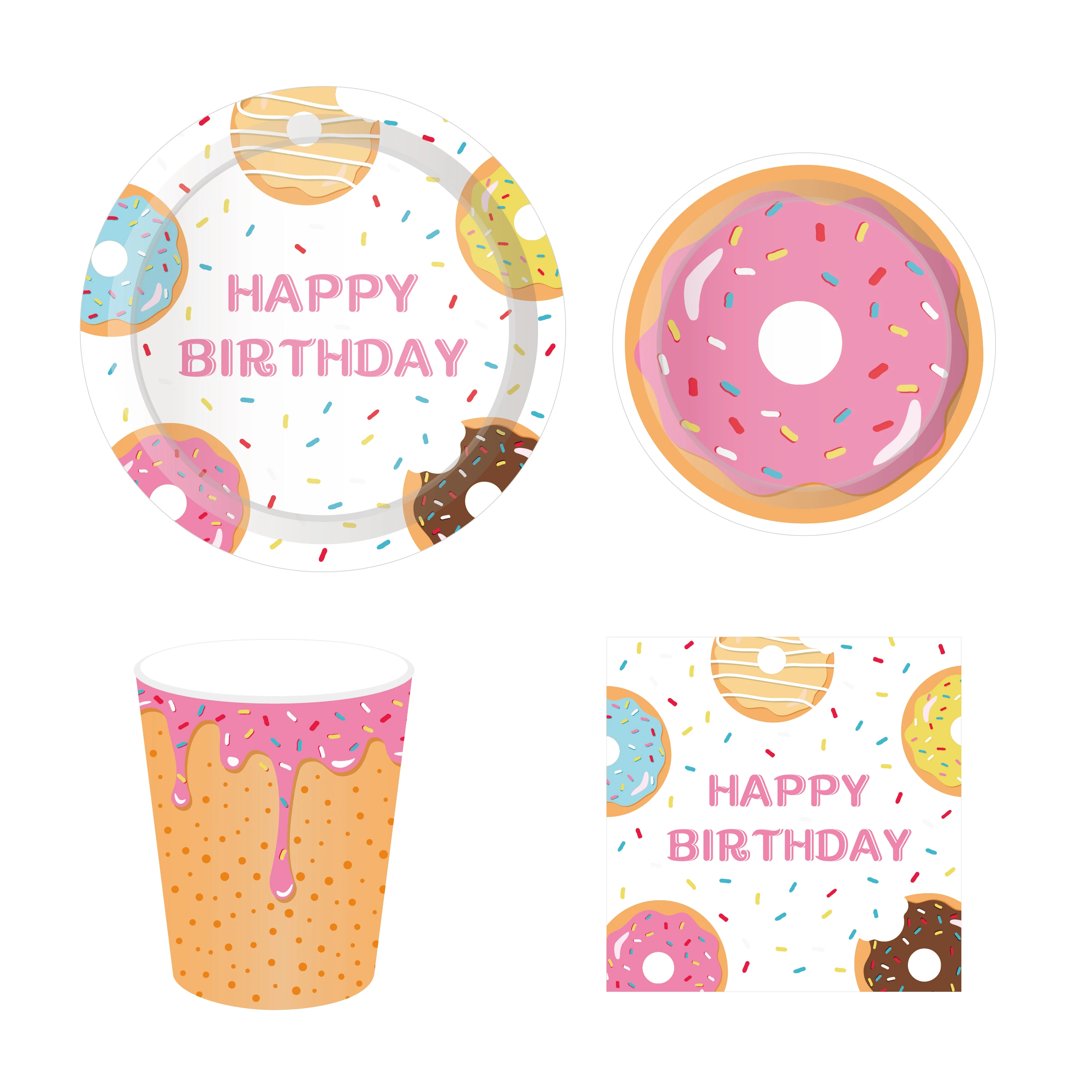 Sweet Pink Donuts Theme Disposable Plates Girls Happy Birthday Party Tableware Decorations Baby Shower Party Favors Supplies
Sweet Pink Donuts Theme Disposable Plates Girls Happy Birthday Party Tableware Decorations Baby Shower Party Favors Supplies
