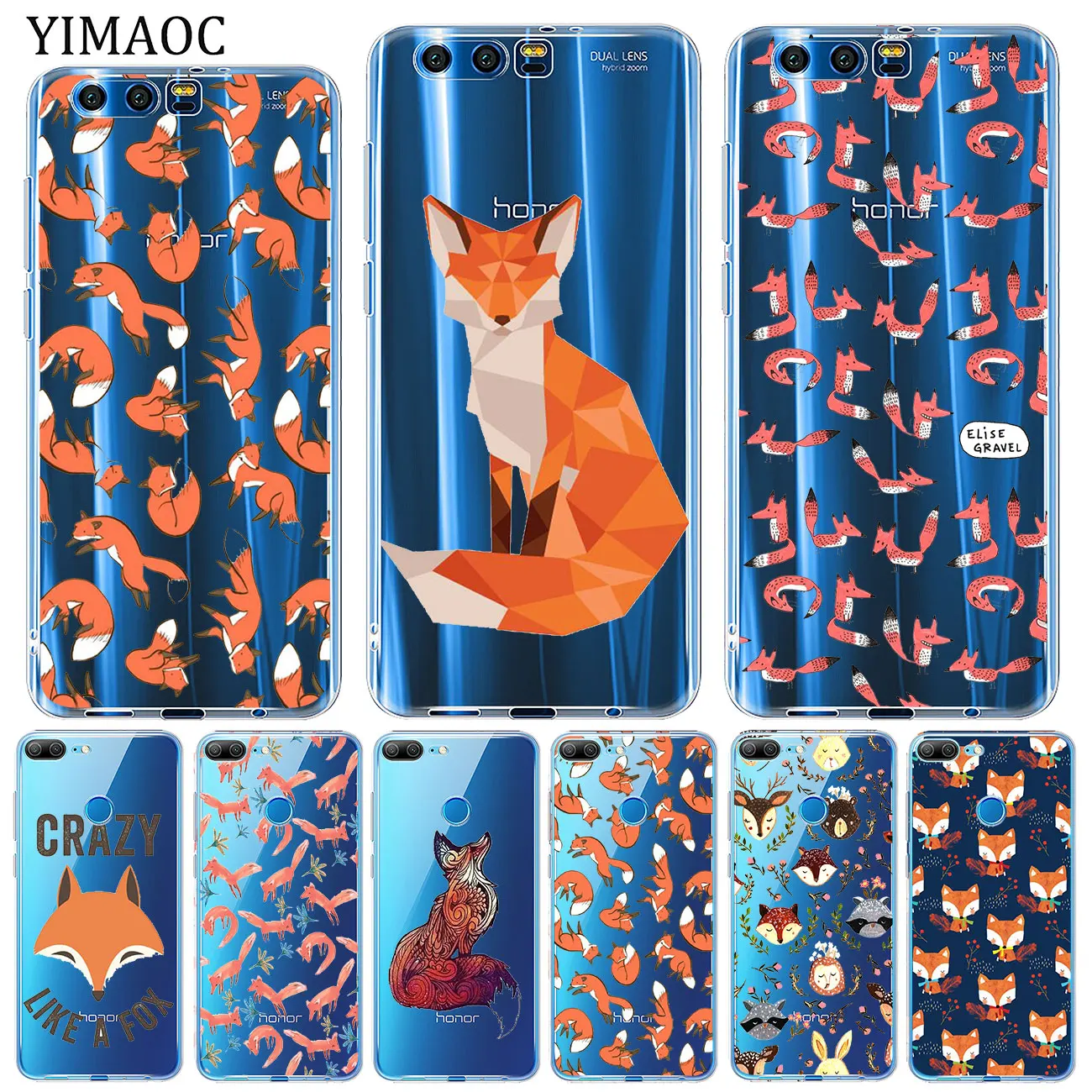 Мягкий чехол для Huawei Y9 Y7 Y6 Prime 2018 Honor 20 10 9 9X 8C 8X 8 Lite 7X 7C 7A Pro|Бамперы| |