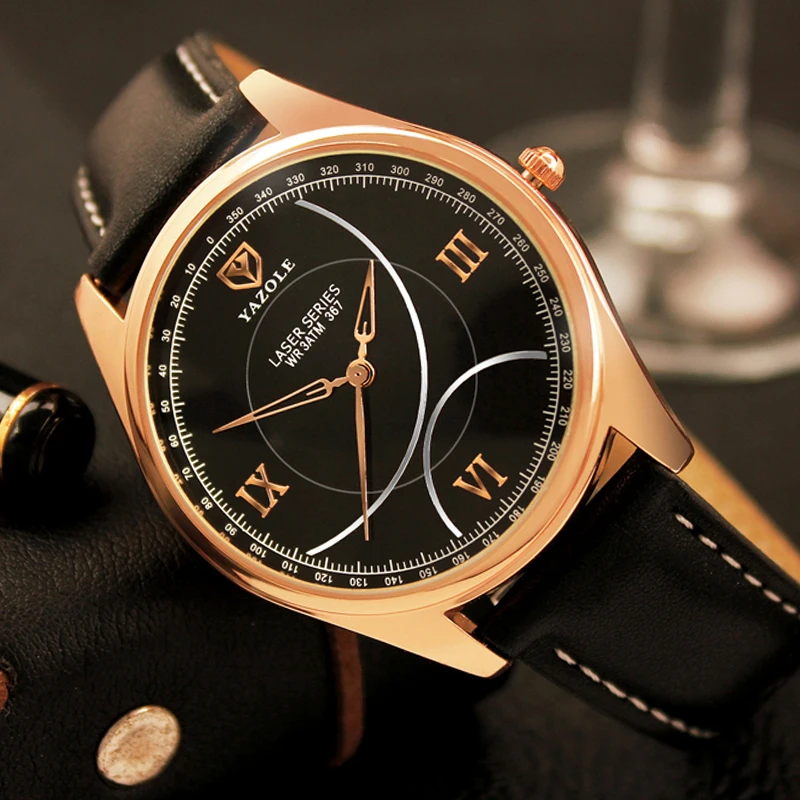 Rose Gold Hot fashion creative watches men quartz-watch 2017 YAZOLE brand unique dial design watch leather wristwatches clock
Rose Gold Hot fashion creative watches men quartz-watch 2017 YAZOLE brand unique dial design watch leather wristwatches clock