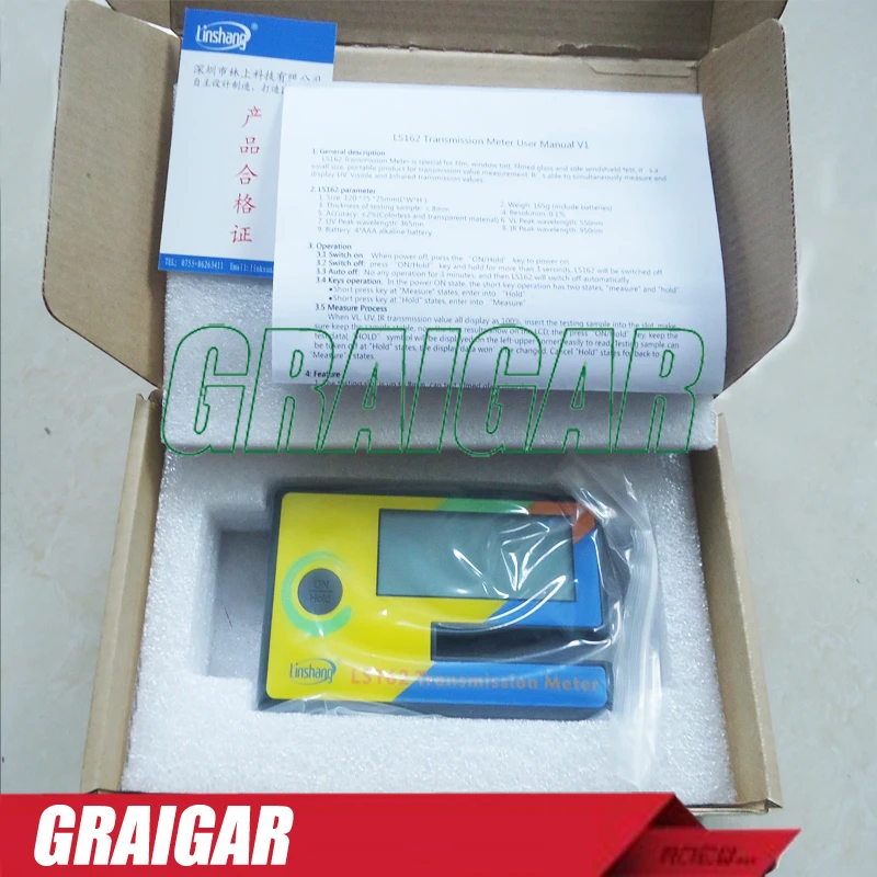 LS162 digital Transmission Meter 550nm 365nm 950nm UV IR Light portable Transmittance Meter transmission value measurement
LS162 digital Transmission Meter 550nm 365nm 950nm UV IR Light portable Transmittance Meter transmission value measurement
