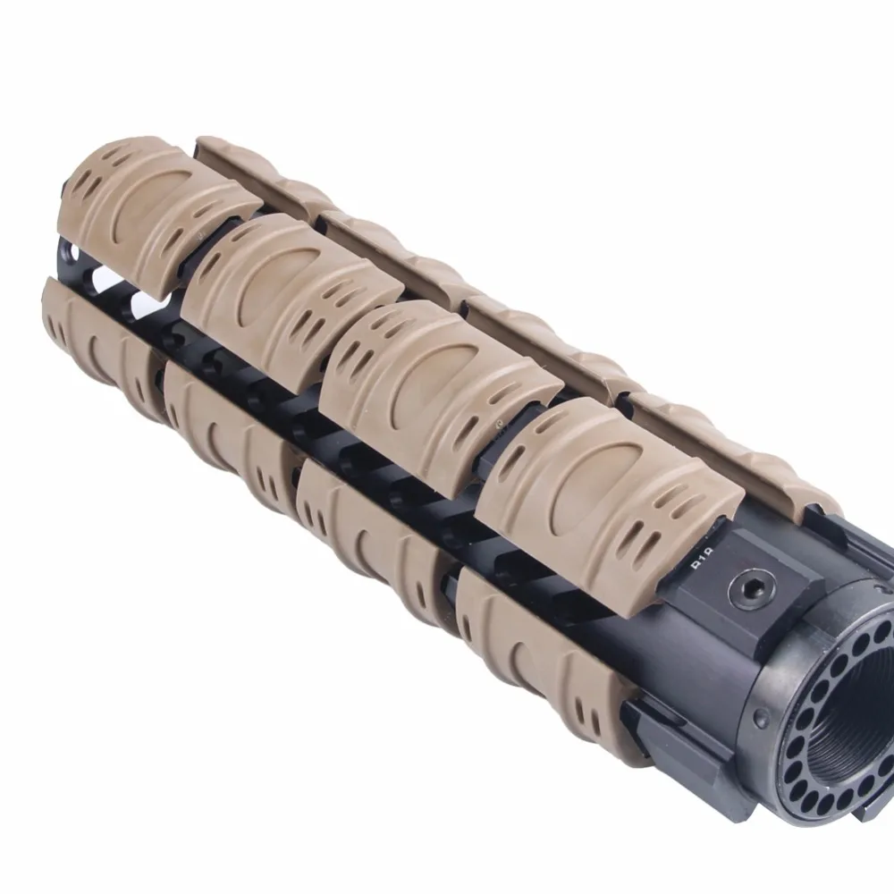 12pcs Tactical Hunting Weaver/ Picatinny Rubber Handguard Quad Rail Protect Covers for Airsoft Tan color HT37-0013
12pcs Tactical Hunting Weaver/ Picatinny Rubber Handguard Quad Rail Protect Covers for Airsoft Tan color HT37-0013