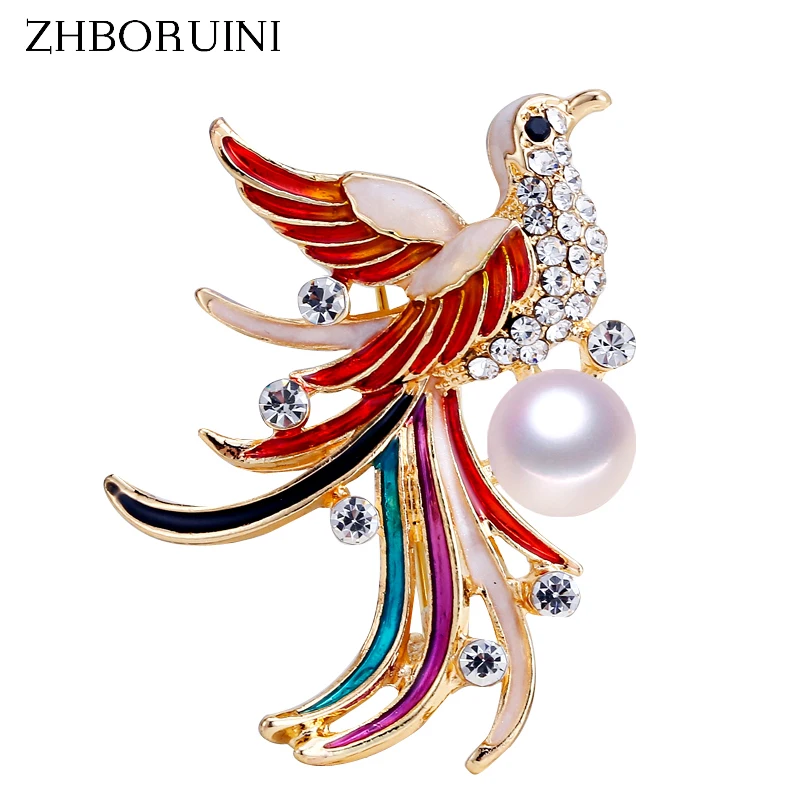 ZHBORUINI New Pearl Brooch Phoenix Pearl Breastpin Natural Freshwater Pearl Jewelry For Women Chinese Style Accessorie Gift Pin
ZHBORUINI New Pearl Brooch Phoenix Pearl Breastpin Natural Freshwater Pearl Jewelry For Women Chinese Style Accessorie Gift Pin