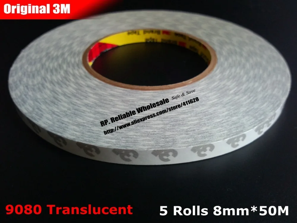 Promote! 5 rolls (8mm*50M) 3M 9080 Double Adhesive Tissue Tape, Electronic Bond Solution for LED Strip, Lighting, Keyboard Film
Promote! 5 rolls (8mm*50M) 3M 9080 Double Adhesive Tissue Tape, Electronic Bond Solution for LED Strip, Lighting, Keyboard Film