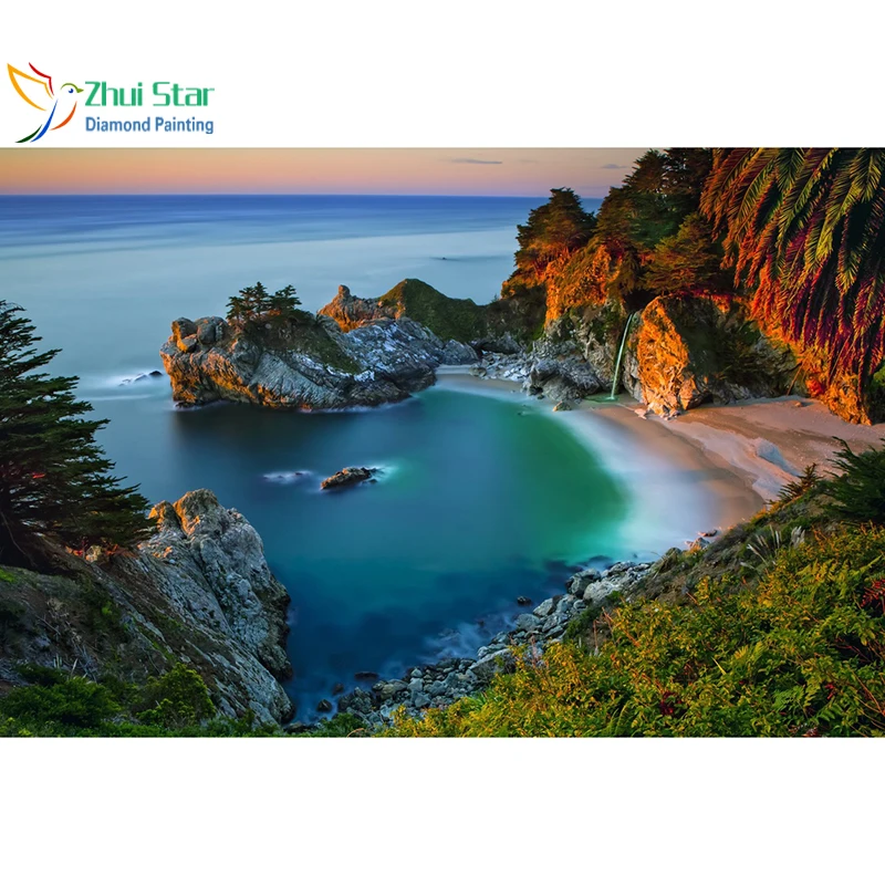 Zhui Star 5D DIY Full Square drill Diamond Painting Cross Stitch sunset Sea scenery embroidery Rhinestones Mosaic home decor zx
Zhui Star 5D DIY Full Square drill Diamond Painting Cross Stitch sunset Sea scenery embroidery Rhinestones Mosaic home decor zx
