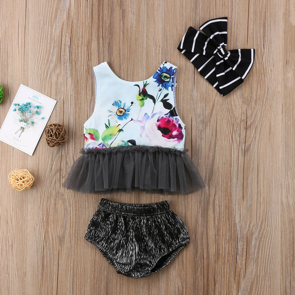 Newborn Baby Girls Summer Clothes Sleeveless Casual Tops Tutu Pants 3pcs Set Summer floral print clothing 0-24M
Newborn Baby Girls Summer Clothes Sleeveless Casual Tops Tutu Pants 3pcs Set Summer floral print clothing 0-24M