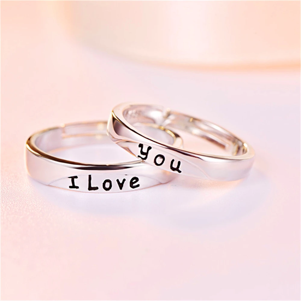 Loredana Engraved With The Words Of Love Lovers Rings, White Romantic Breath Of Collocation To Release The Warmth Of The Heart.
Loredana Engraved With The Words Of Love Lovers Rings, White Romantic Breath Of Collocation To Release The Warmth Of The Heart.