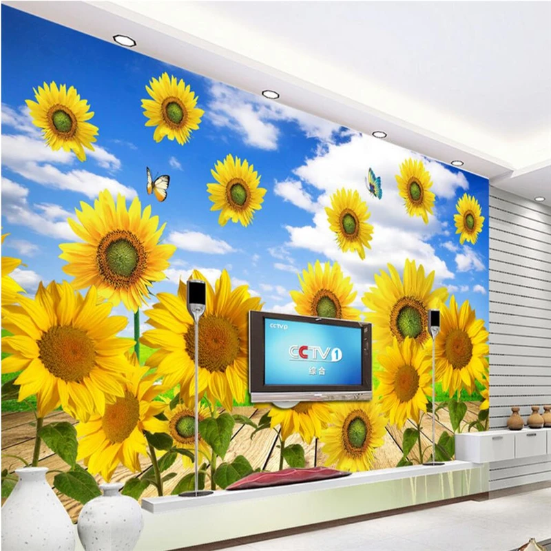 beibehang Large Custom Wallpapers Fresh Sunflower TV Backdrop Wall papel de parede 3d wallpaper papel de parede 3d
beibehang Large Custom Wallpapers Fresh Sunflower TV Backdrop Wall papel de parede 3d wallpaper papel de parede 3d