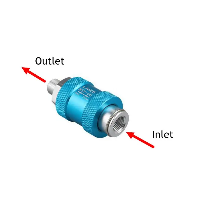 HSV-06 пневматический Выхлопной Клапан G 1/8 дюйма наружная и внутренняя резьба